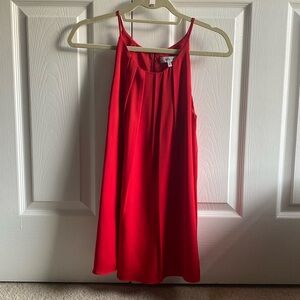 MILLY - red silk tank